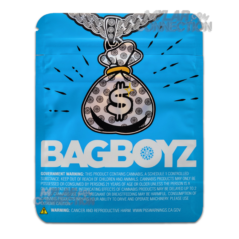 Bag Boyz Cookies N Cream Empty 3.5g Dry Herb Flower Mylar Bag Packaging
