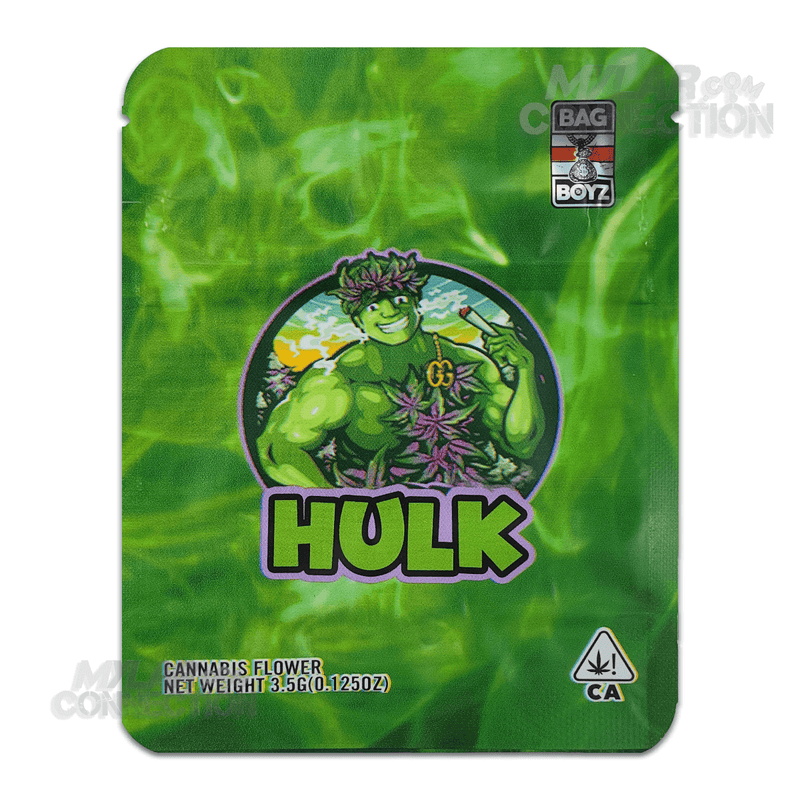 Bag Boyz Hulk Empty 3.5g Dry Herb Flower Mylar Bag Packaging