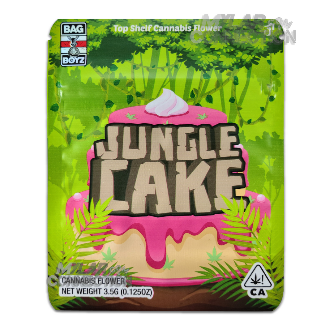 Bag Boyz Jungle Cake Empty 3.5g Dry Herb Flower Mylar Bag Packaging