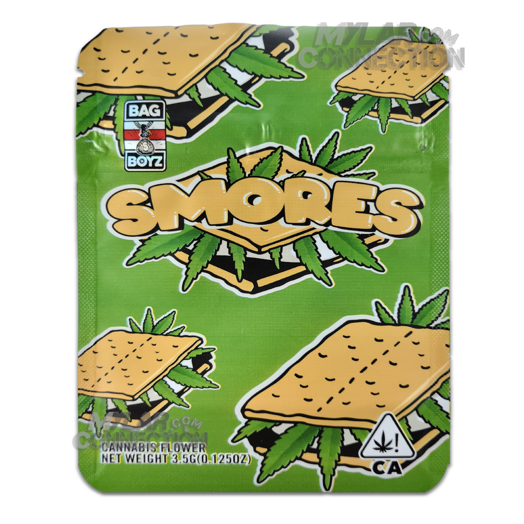Bag Boyz Smores Empty 3.5g Dry Herb Flower Mylar Bag Packaging