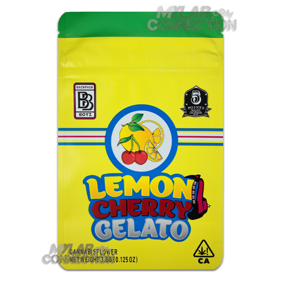 Backpack Boyz Lemon Cherry Gelato 3.5g Mylar Bag Front