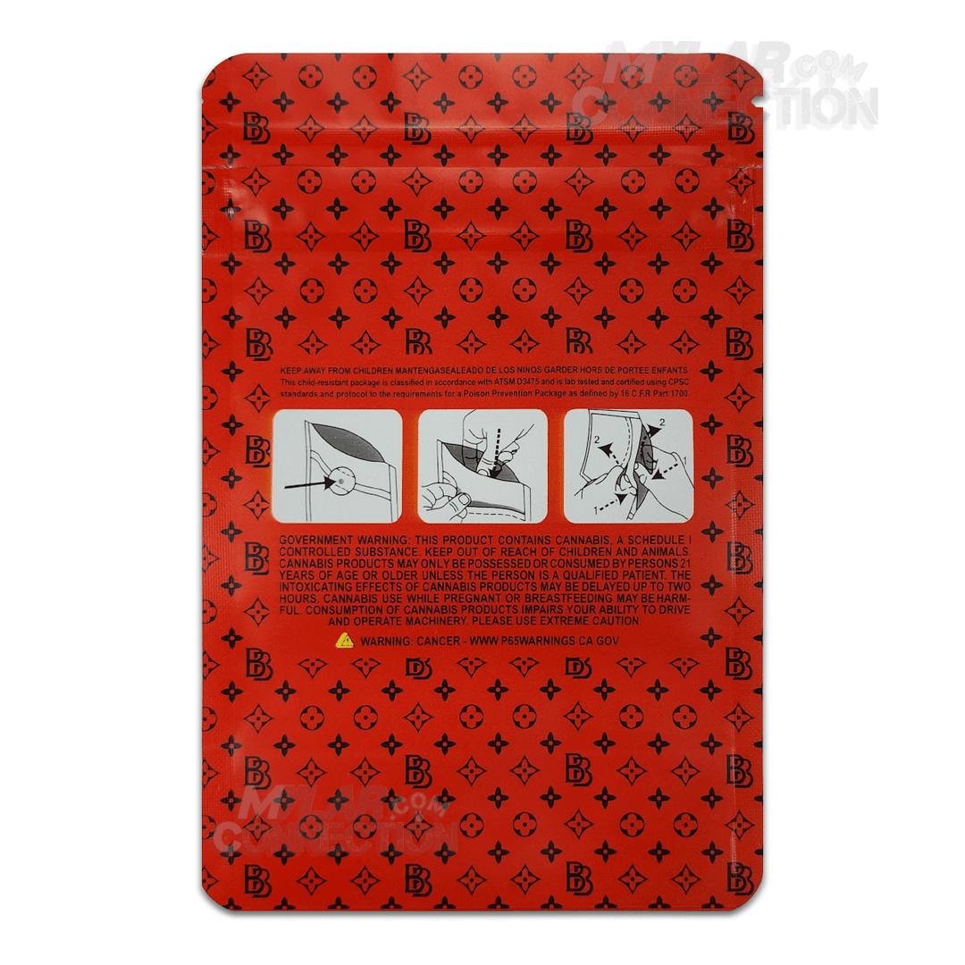 Backpack Boyz Standard Logo Empty 3.5g Dry Herb Flower Mylar Bags
