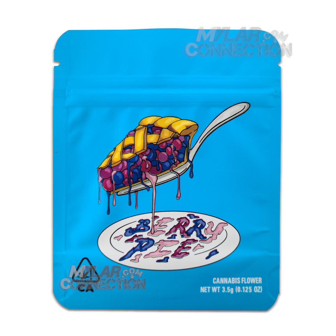 Cookies Berry Pie 3.5g Empty Flower Dry Herb Mylar Bag Smell Proof Packaging