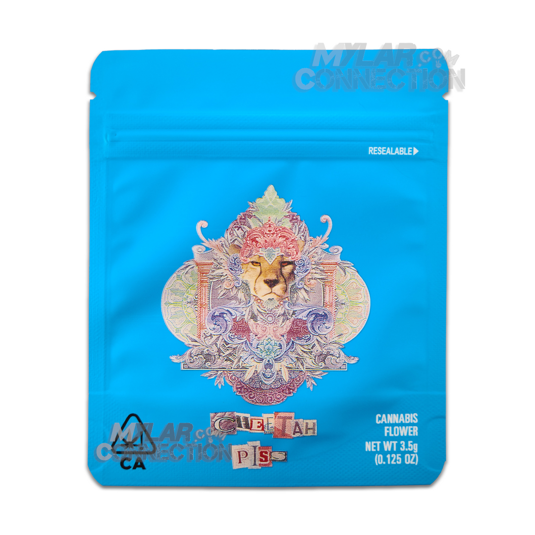 Cookies Cheetah Piss 3.5g Empty Flower Dry Herb Mylar Bag Smell Proof Packaging