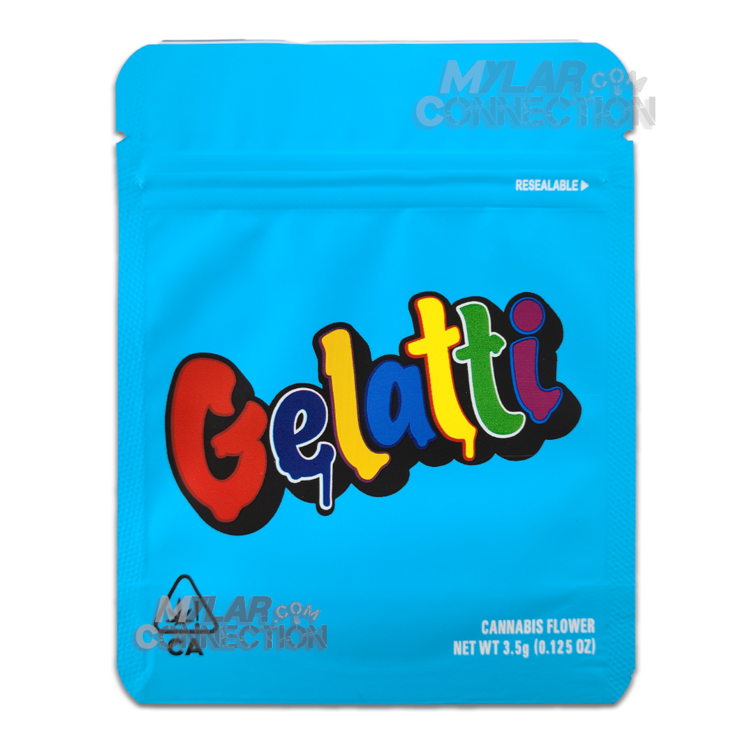 Cookies Gelatti 3.5g Empty Flower Dry Herb Mylar Bag Smell Proof Packaging