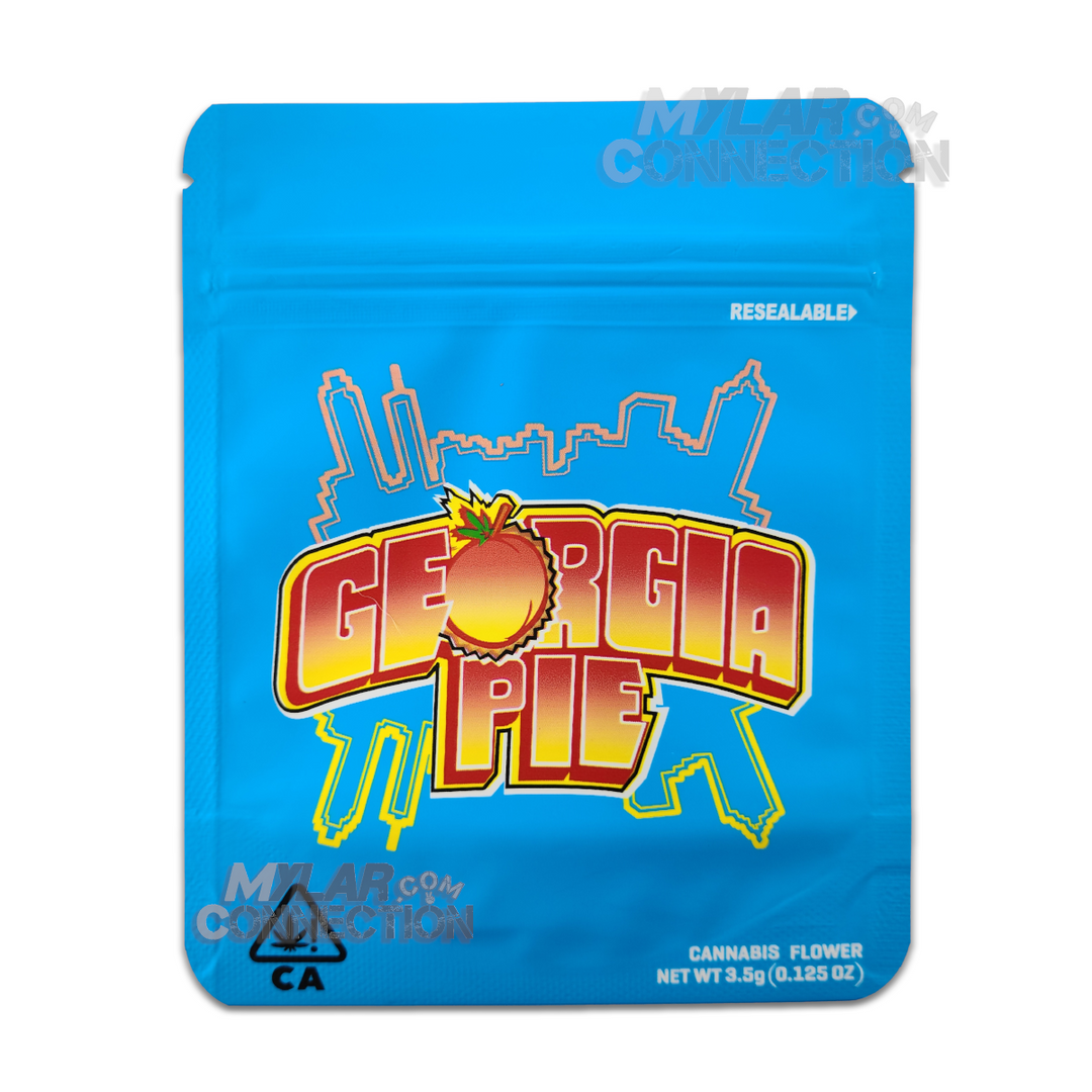 Cookies Georgia Pie 3.5g Empty Flower Dry Herb Mylar Bag Smell Proof Packaging
