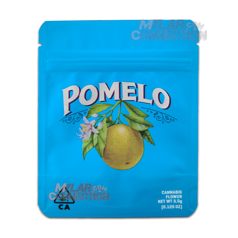 Cookies Pomelo 3.5g Empty Flower Dry Herb Mylar Bag Smell Proof Packaging