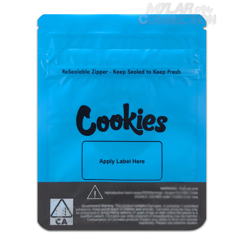 Cookies 3.5g With Window Empty Flower Dry Herb Mylar Bag Smell Proof Packaging