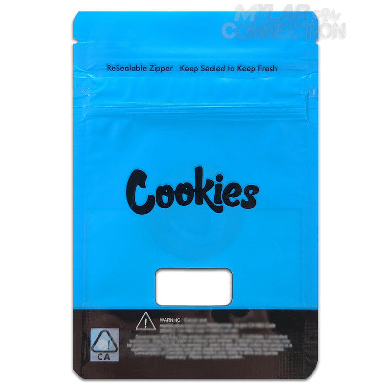 Cookies 7g With Window Large Empty Flower Dry Herb Mylar Bag Smell Proof Packaging