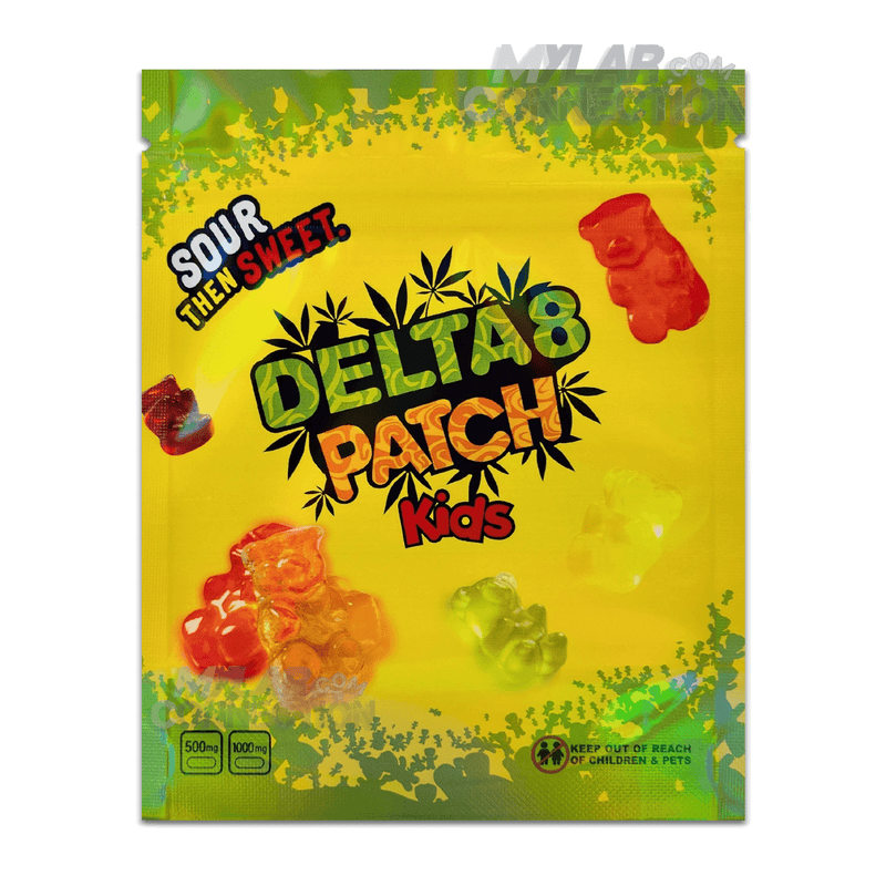 Delta 8 Patch Original Empty Edible Packaging 500mg/1000mg Mylar Bags