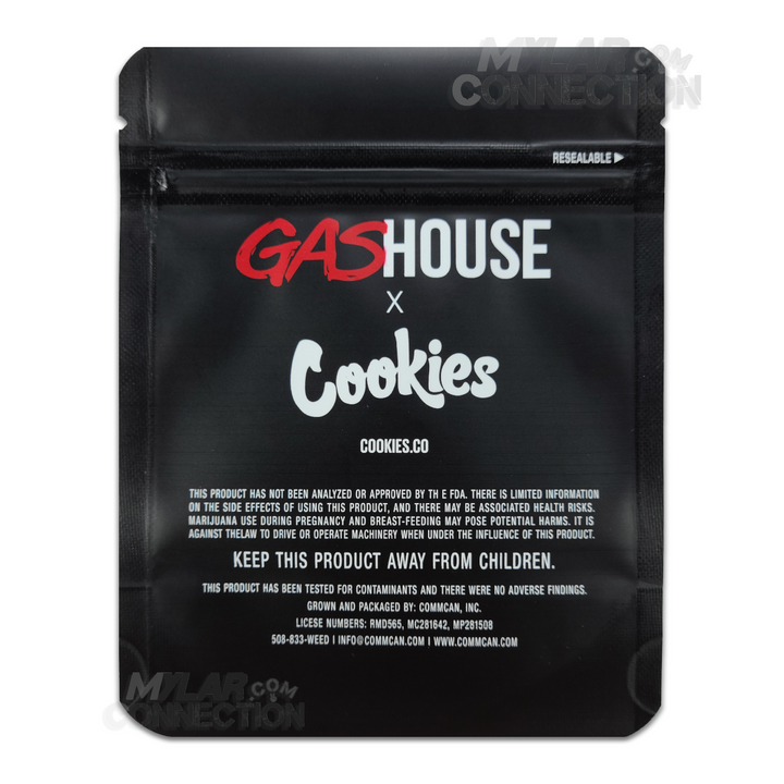 Gas House Grandaddy Pluto Empty 3.5g Dry Herb Flower Mylar Bag Packaging