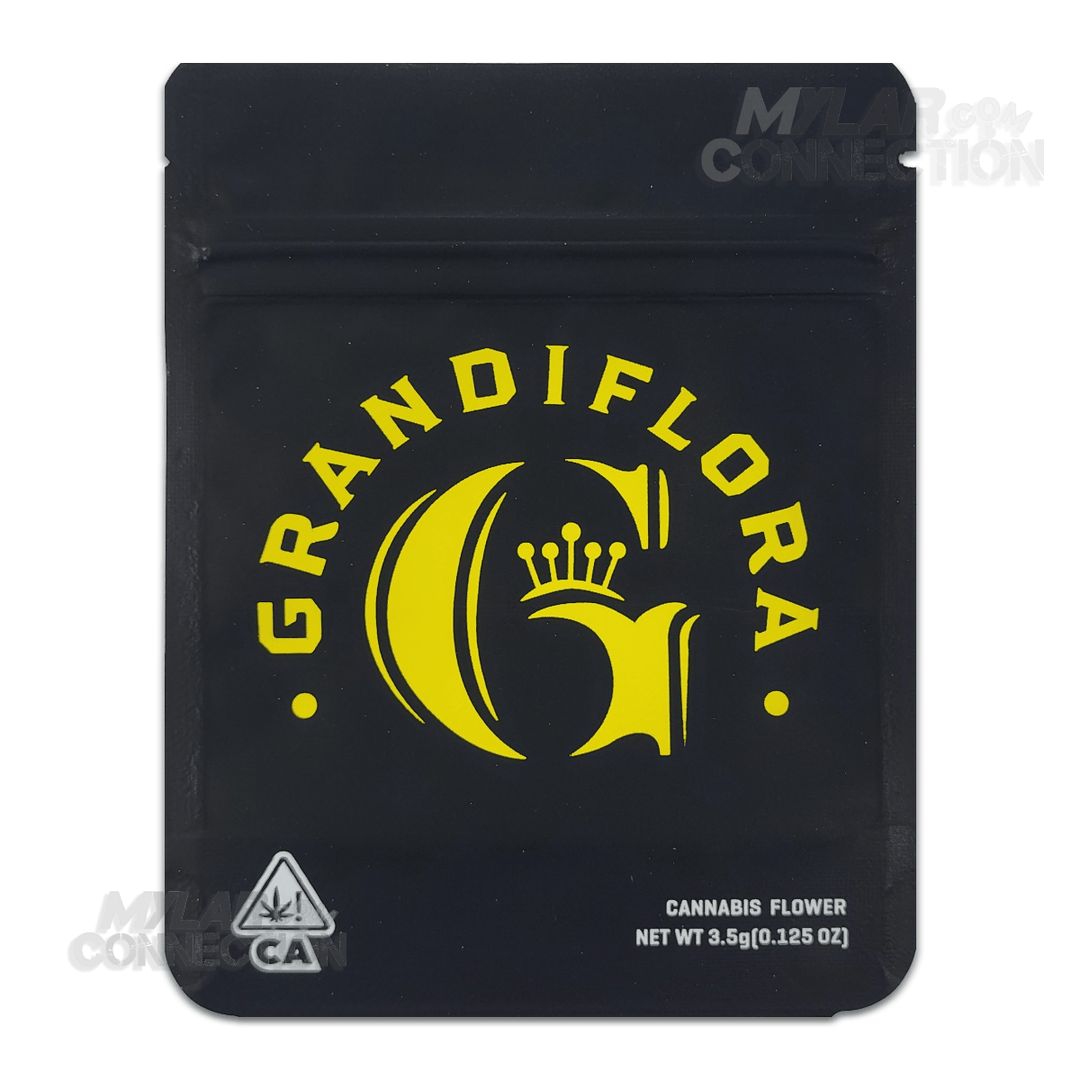 Grandiflora By Cookies Lemonnade Empty 3.5g Smell Proof Dry Herb Mylar Bag
