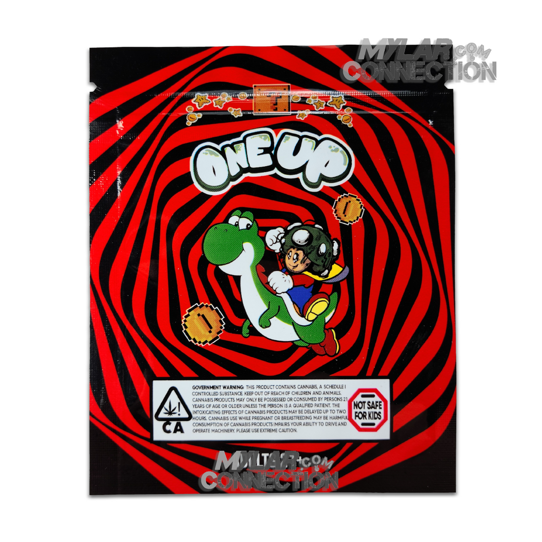 One Up Watermelon Empty Mylar Edibles Bags Packaging