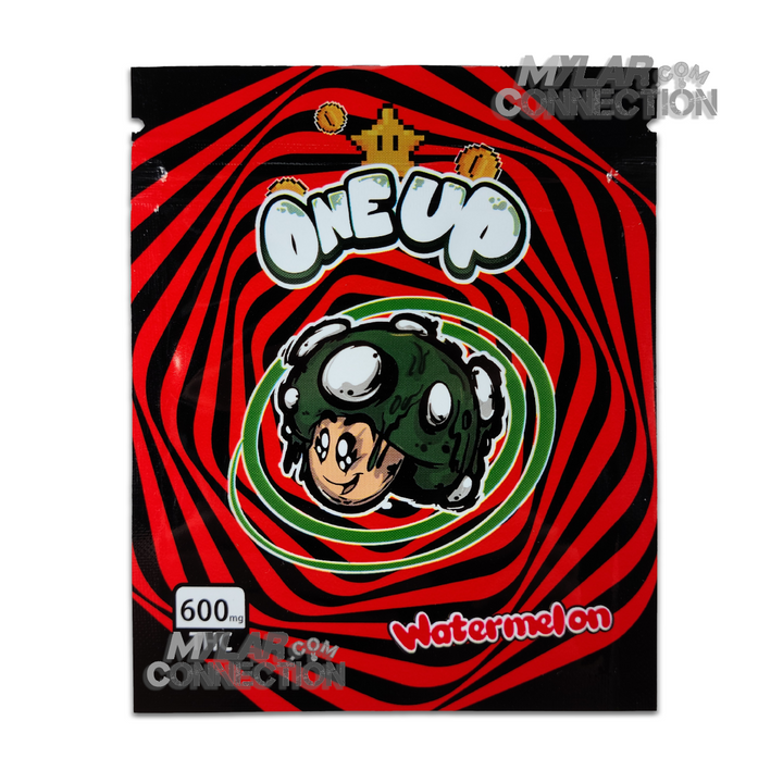 One Up Watermelon Empty Mylar Edibles Bags Packaging