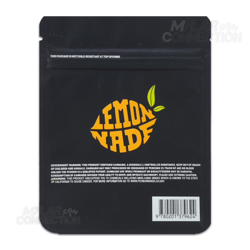 Grandiflora By Cookies Lemonnade Empty 3.5g Smell Proof Dry Herb Mylar Bag